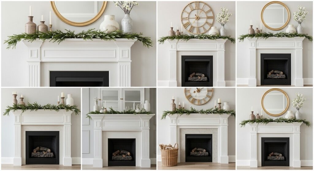 Seasonal Fireplace Decor 
