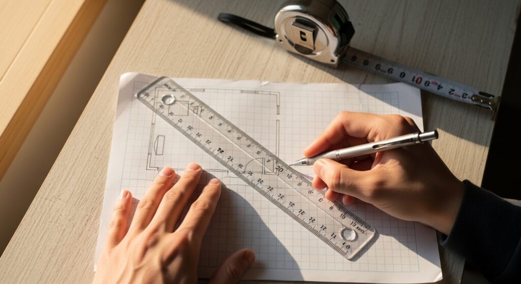 floor plan sketch for small living room layout planning