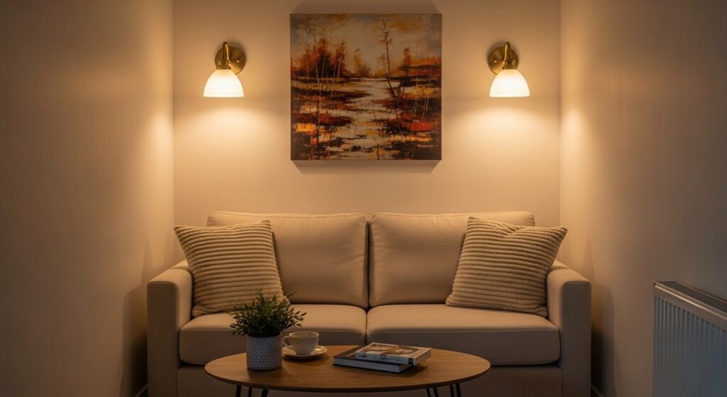 semi flush ceiling light and plug in pendant as overhead lighting ideas for small spaces