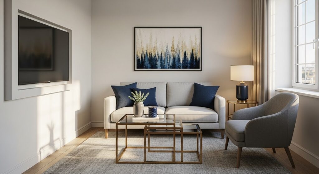 small living room furniture ideas for compact apartments with stylish layout