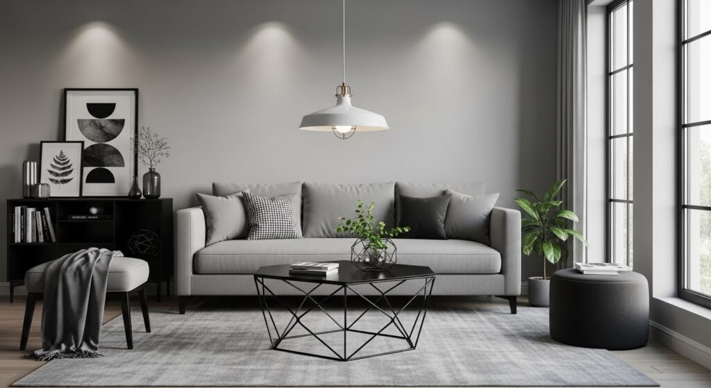 Minimalist living room ideas featuring clean open layout neutral tones and intentionally chosen furniture