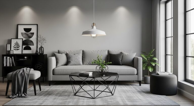 Minimalist living room ideas featuring clean open layout neutral tones and intentionally chosen furniture