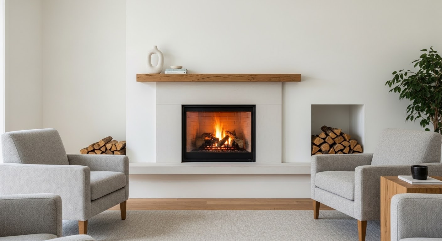 fireplace living room ideas with styled mantel layered hearth decor and cozy seating arrangement